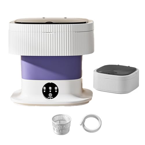 小型洗濯機 サッと洗えるミニ洗濯機 ポータブル洗濯機 と排水バスケットのコンボ 洗濯機 青色光滅菌 排水機能 折りたためる 10L ミニ 洗濯機 バケツ洗濯機 コンパクト 仕分け洗い ベビー服、下着、アクセサリー、キャンプや旅行の洗濯、アパート、寮などに