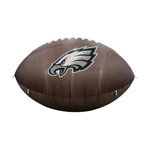 FANMATS NFL Philadelphia Eagles Inflatable Football - Self Inflating Inflatable Display, Built-In Blower & Tethers, Official Team Logo – Show Your Spirit All Year Round