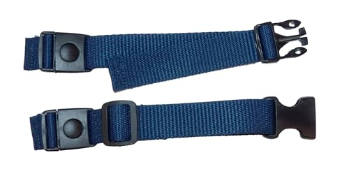 25mm Rucksack and Backpack Adjustable Chest Strap with Easy-On Clips and Adjusting Buckles (Navy Blue)