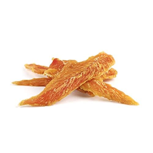 Warnicks Tierfutterservice Hühnerbrustfilet Hundesnack Hundeleckerlie Chicken Filet ca. 10-14 cm (500g)