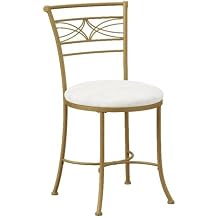 Hillsdale Dutton Vanity Stool, Gold