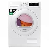Samsung Asciugatrice Crystal EcoDry DV80CGC0B0TE/ET, 8 kg, Pompa di Calore, Wifi, Sensore Optimal Dry, Filtro 2 in 1, Carica Frontale, 60L x 85H x 60P cm