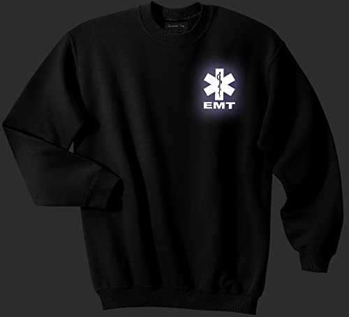 Smart People Clothing EMT Sweatshirt with Reflective Logo, Emergency Medical, First Responder3