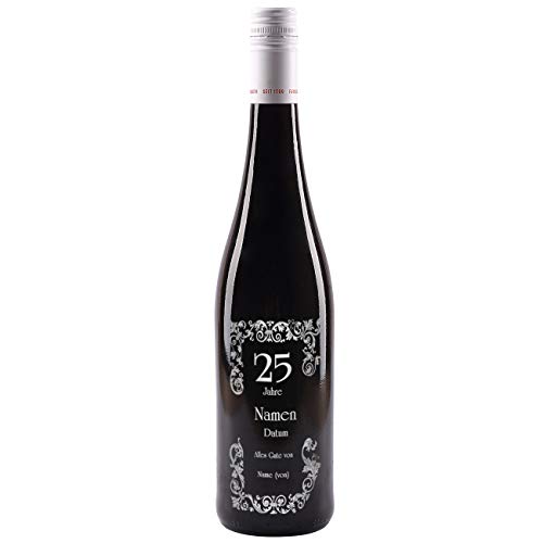 private Wine Erben Dornfelder halbtrocken (1 x 0.75 l) mit Gravur zur Silbernen Hochzeit Cover