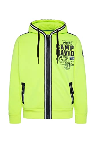 Camp David Herren Kapuzensweatjacke mit Tapes und Artworks, XXL,...