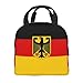 GOAYETN Flag German Coat Of Arms Lunch Box For Women Men Reusable Insulated Leakproof Lunch Bags Cooler Tote Bag For Work Picnic Or Travel