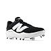 New Balance Men's Fresh Foam 3000 V7 Molded Baseball Shoe, Black Synthetic/White, 9.5 M