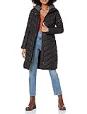 Andrew Marc Women's Odessa Synthetic Down Jacket, Slim Long Black, Medium