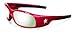 Crews SR137 Swagger Brash Look Polycarbonate Dual Lens Glasses with Crimson Red Frame and Silver Mirror Lens