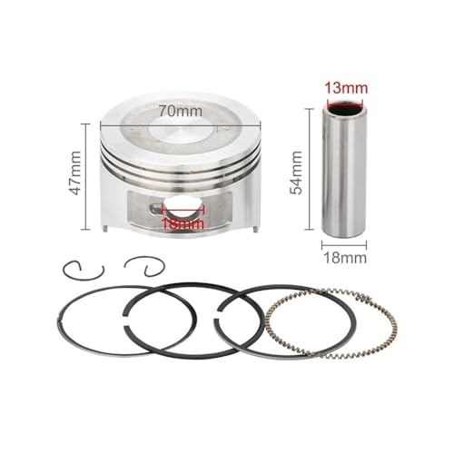 Segments de piston 70mm : réparez la perte de puissance 170F - 3