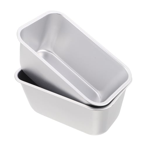 OUNONA 2-pc Snowflake Cake Mould Rectangular Chiffon Pan Toast Shape Baking Tray