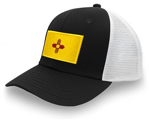 Image of International Tie State Hat for Men and Women, Adjustable Snapback Trucker Baseball Cap with Embroidered Patch