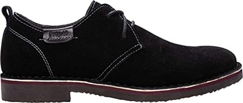 Propét Men's Finn Oxford, Plain Toe - Suede Shoes, Black, 11.5 Wide US | Image 5