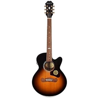 Epiphone EJ-200SCE Coupe Vintage Sunburst - – Image 4