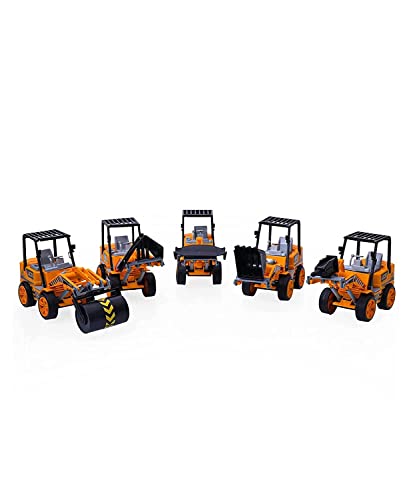 Image of Truck Toy for Kids - Pull Back Toys Vehicles Truck Toy for Kid, Friction Power Toy Trucks for 4+ Years Old Boys & Girls, Toys for Boys, Trucks Set for Kids(5 Pcs),Yellow