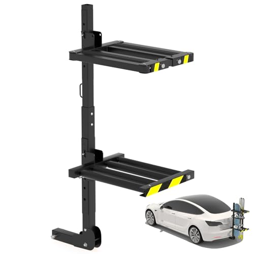 2026 New Folding Hitch Ski Snowboard Rack