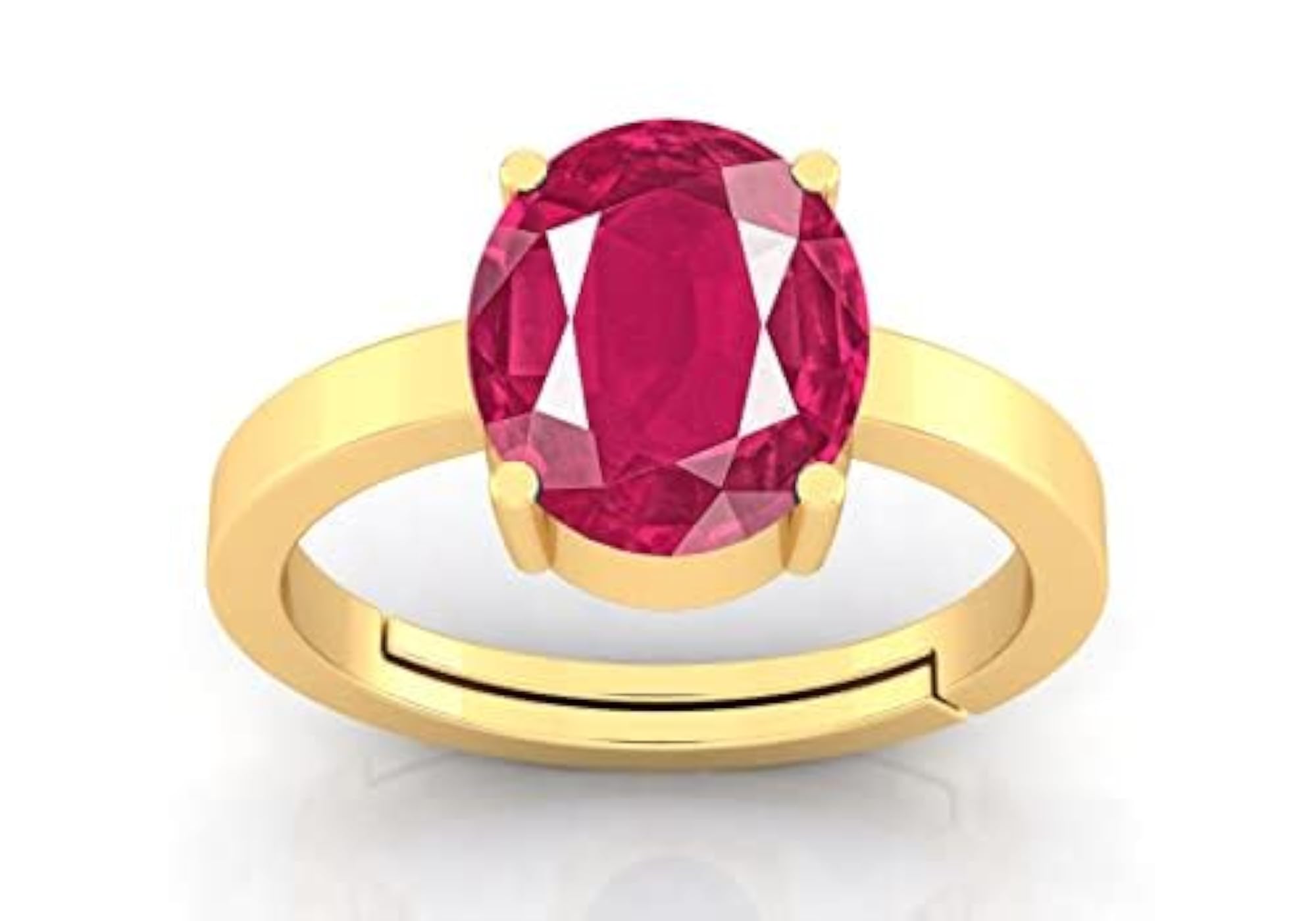 7.25 Ratti Certified Ruby Adjustable Ring