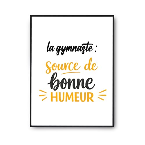 Poster la gymnaste pour illuminer votre salon avec une touche d'humour