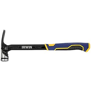 IRWIN Milled Face Hammer, Max Strike, High Velocity Steel Hammer with Magnetic Nail Starter (IWHT51019)