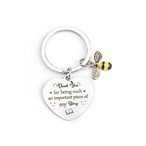 VZXMKA End of Year Teacher Appreciation Retirement Graduation Birthday Christmas Valentines Gifts for Women Keychain