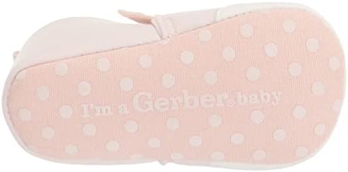 Gerber Baby Moccasins Crib Shoes Newborn Infant Neutral Boys Girls, Kitty Pink, 6 9 Months Unisex | Image 3