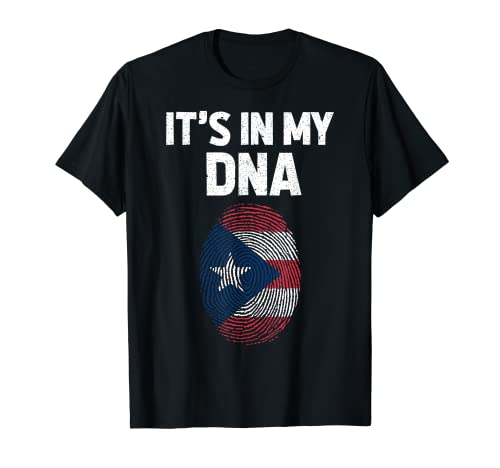 It's In My DNA Puerto Rico Flag Puerto Rican Pride Gift T-Shirt
