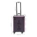Rolling Cosmetic Trolley Storage Organizer Luggage Box, Salon Cosmetic Trolley Makeup Case, Beauty Nail Hair Styling Travel Suitcase with Lockable Drawers & 4 Wheel(2 with Brakes) (Black, Purple)