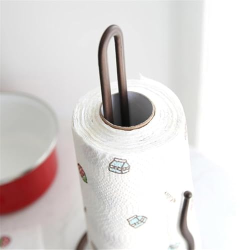Toallero de papel de estilo retro independiente para accesorios de cocina y hogar 4