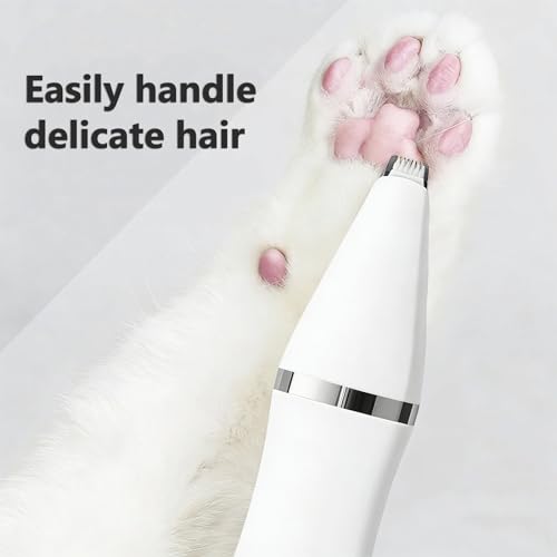 Tondeuse rechargeable pour animaux dotée de 4 têtes interchangeables