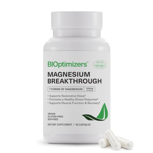 The Best Magnesium for Sleep, Anxiety, and Mood (2026 Guide for Adults Over 50) 8 BIOptimizers Magnesium Breakthrough, 7 Forms, 500 mg, 90 Capsules