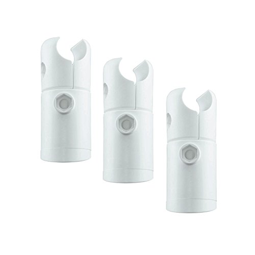 Schulte Halterungen gerade Heizkörper Turbo Turin Venedig, alpin-weiß, 20 mm Rohrdurchmesser, Befestigung Wand-halterung Befestigungs-Set Badheizkörper Designheizkörper