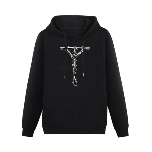 Photo de SHILIU YARD Amenra Grote Lijden Men's Hoodies Unisex Black Cotton Print Pullover Sweatshirts L