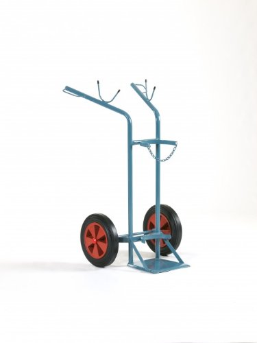 NIES Modellserie F5 Flaschenwagen für 1x 50 L, Variante:Ohne Werkzeugkasten + mit Vollgummireifen