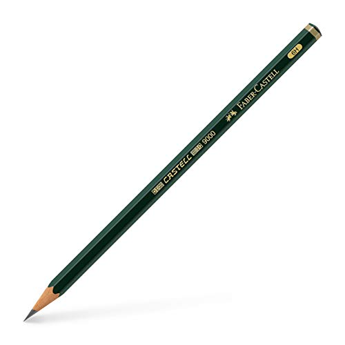 Faber-Castell 119016 – (graphit Bleistifte 6H graphit Bleistift 6H 1pièce (S), grau, Sechskant, 1 PC (S))