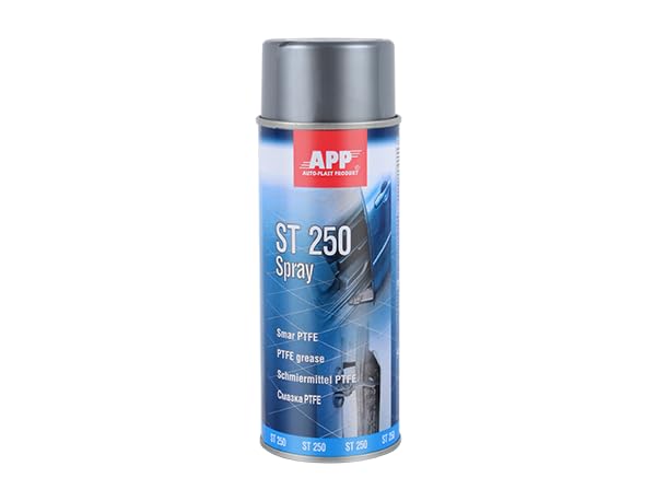 APP ST 250 Spray lubricante seco de PTFE | Spray lubricante en seco con teflon liquido | Grasa seca en spray : prolonga significativamente la vida útil de las piezas móviles | Incoloro | 400 ml
