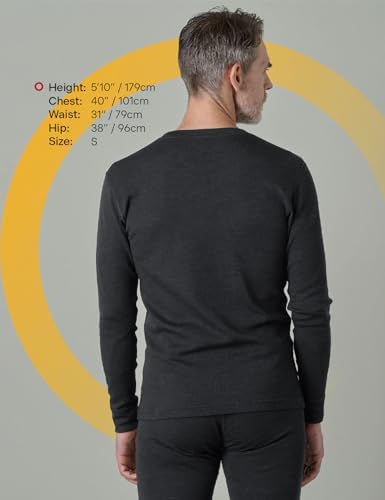 LAPASA Herren Premium 100% Merinowolle Thermo Unterhemd M67 Extra Warm