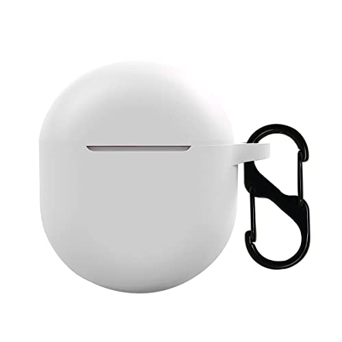 Image of KACA Protective Shockproof Silicone Cover Case with Buckle Compatible with OnePlus Buds (White)
