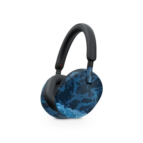 Image of MightySkins Skin Compatible with Sony WH-1000XM5 Headphones - Ocean Waves | Protective, Durable, and Unique Vinyl Decal wrap Cover | Easy to Apply, Remove, and Change Styles