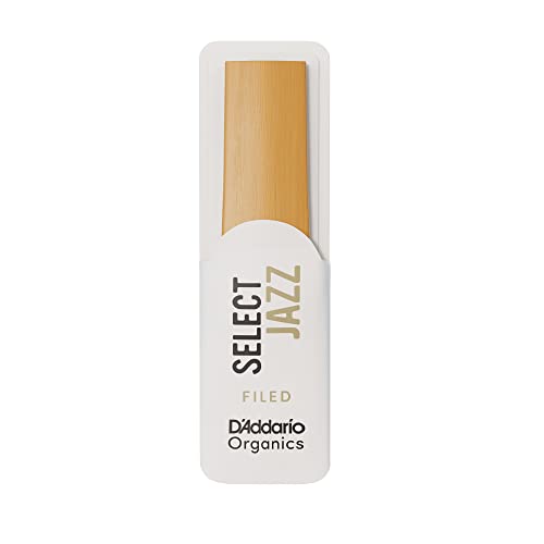 D\'Addario Organic Select Jazz Filed Alto Saxophone Reeds - Sax Reeds - Individually Sealed - 3 Soft, 10 Pack - Thumbnail 4