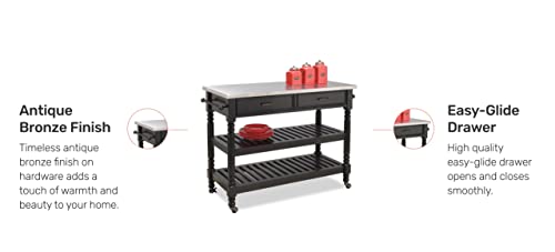 Savanna Black Kitchen Cart By Home Styles #TOP1