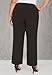 Catherines Women's Plus Size Refined Pull-On Pant - 3X, Black
