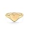 PAVOI 14K Yellow Gold Plated Heart Signet Ring for Women | Chunky Love Valentines Day Statement Stackable Band | Friendship Rings | Size 7