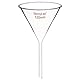 stonylab 1 Stück Glastrichter Labor Borosilikatglas Trichter, Glass Funnel Kurzer Stiel 120 mm Durchmesser, 120 mm Stiellänge, Borosilicate Labortrichter