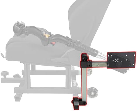 SimFab Flight Sim Add-on Kit Universal Helicopter Collective Bracket Configuration #11 Compatible With WinWing, VirPil and Komodo Collectives. Collective Control Not Included.