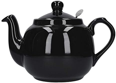 London Pottery Farmhouse Small Teapot with Infuser, Ceramic, Aqua, 2 Cup (600 ml)