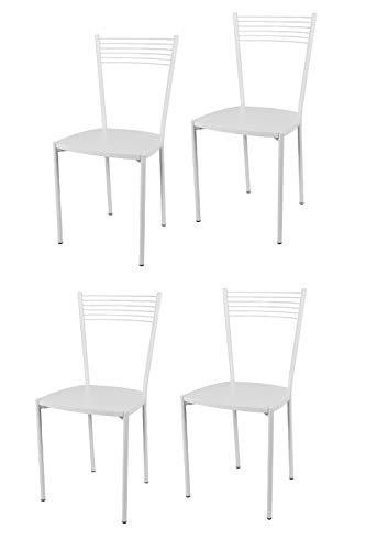 Sillas Cocina Blancas y Acero Marca t m c s