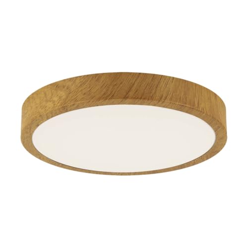 Plafonnier LED haut de gamme effet bois 280 mm éclairage design
