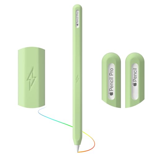 Image of Ultra Thin Protective Pencil Cover for Apple Pencil Pro &Apple Pencil 2nd Gen Silicone Case Sleeve Compatible with Apple Pencil Pro (Matcha Green)