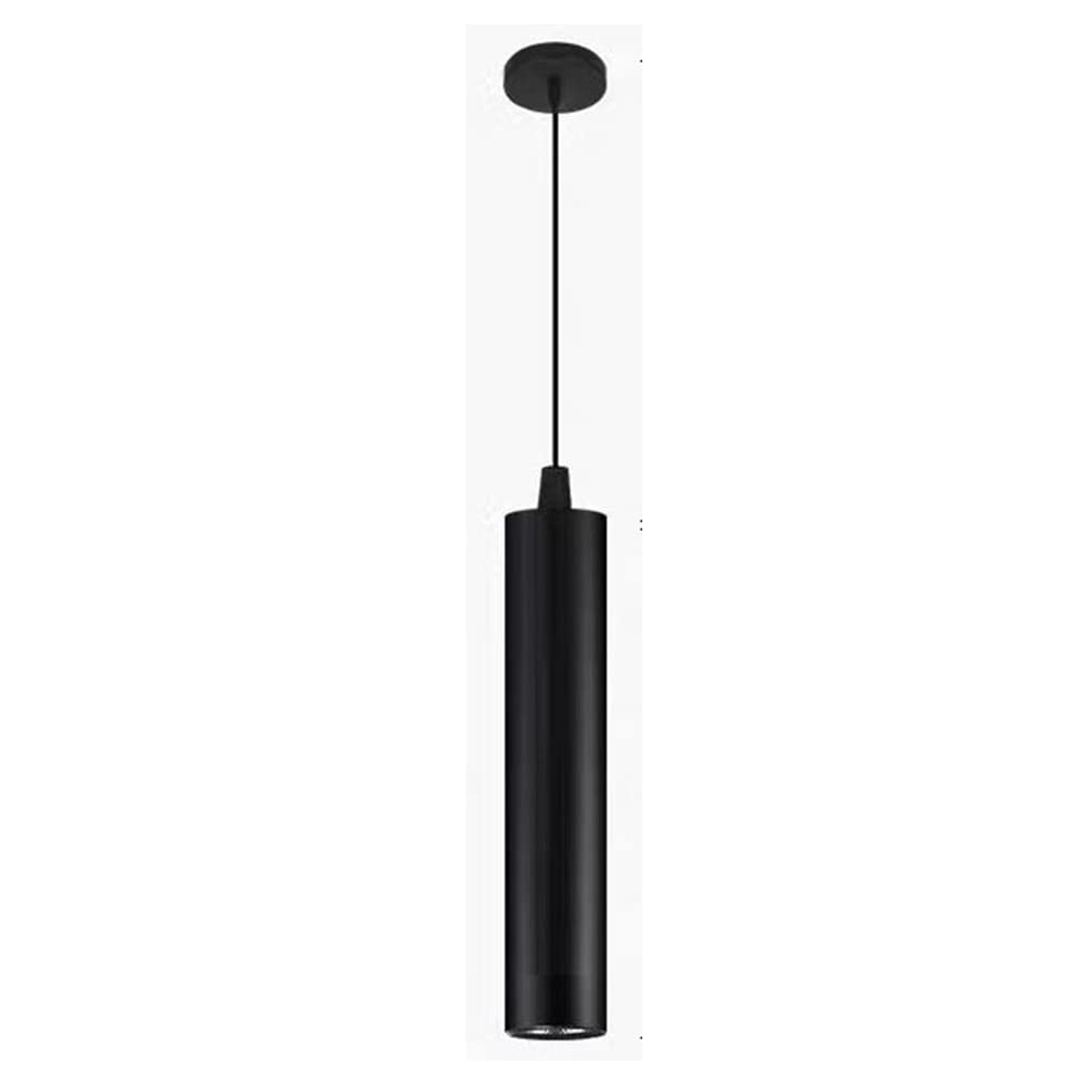 Lámpara de cilindro minimalista de 3W con acabado negro premium