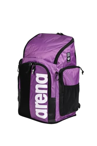 Image of ARENA Spiky III Backpack 45 Swimming Athlete Sports Gym Rucksack Large Training Gear Equipment Swim Bag for Men and Women, 45 Liters, Purple